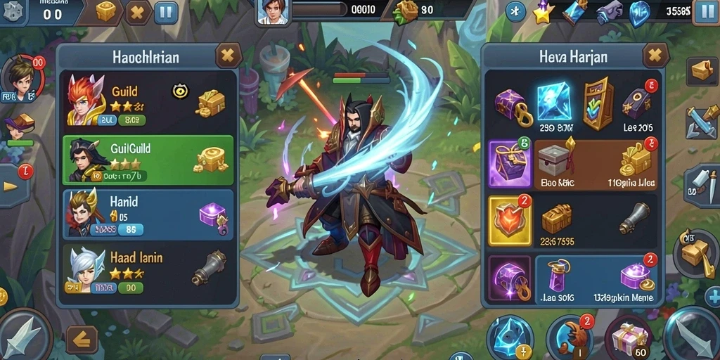 idngaruda - Screenshot menunjukkan menu pilihan karakter yang beragam.